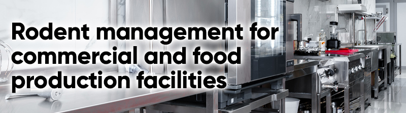 Rodent management for commercial and food production facilities